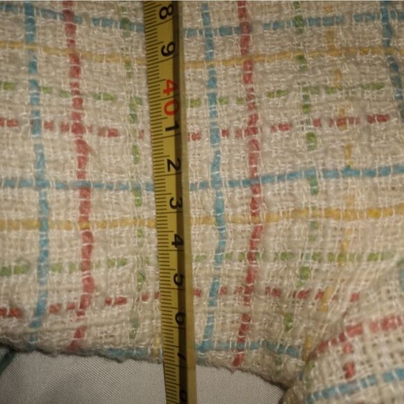 Salkim Vtg S Pieces 2 Vnt 100% Linen Plaid Lined 3/4 Sleeve Pockets Button W - Picture 6 of 14